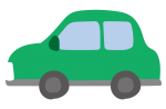 横向きの車（緑）