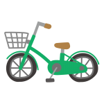 緑の自転車