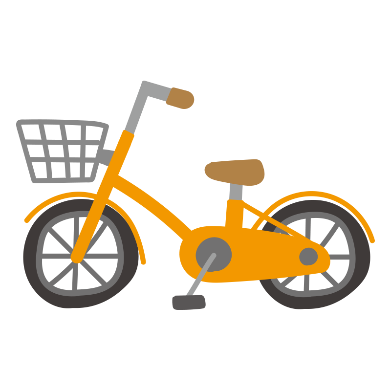 100 自転車 イラスト かわいい