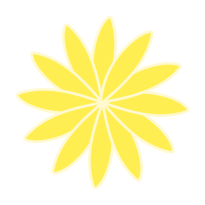 細い花びらの黄色いお花1