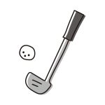 ゴルフのパターとボール