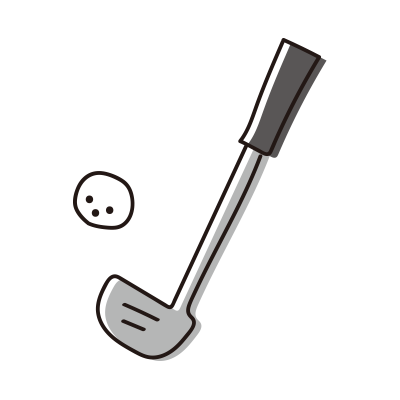 ゴルフのパターとボール