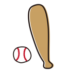 野球のバットとボール