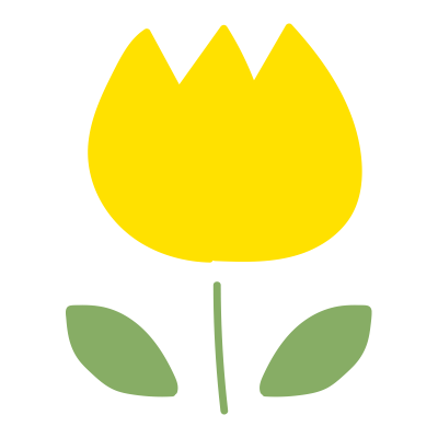 まるくて可愛いチューリップ（黄色）2