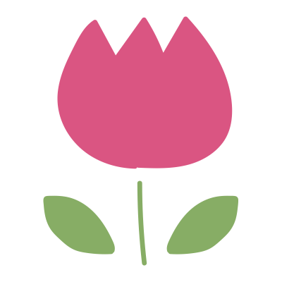 まるくて可愛いチューリップ（ピンク）2