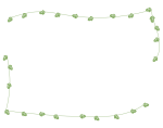 つるの葉の枠
