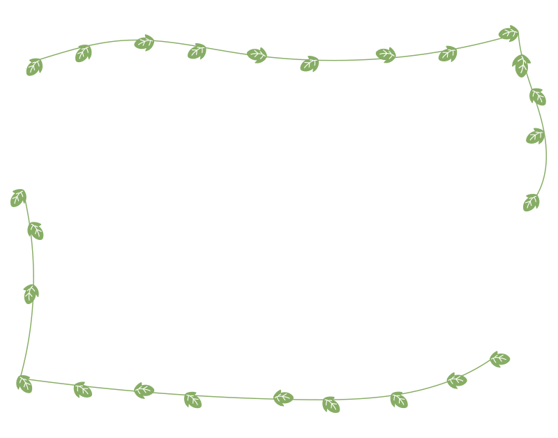 つるの葉の枠の無料 フリー イラスト てがきっず 可愛い手描きイラスト 保育園 小学校 Pta向けのフリー素材