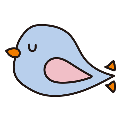 休んでいる青い小鳥1