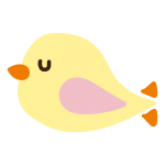 休んでいる黄色い鳥2