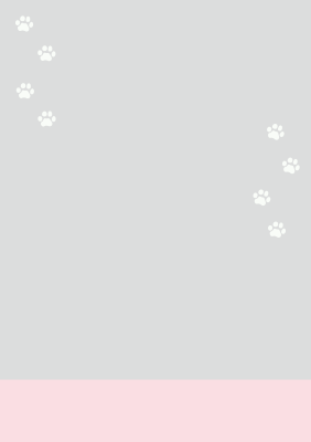 猫の足跡テンプレート3（縦）