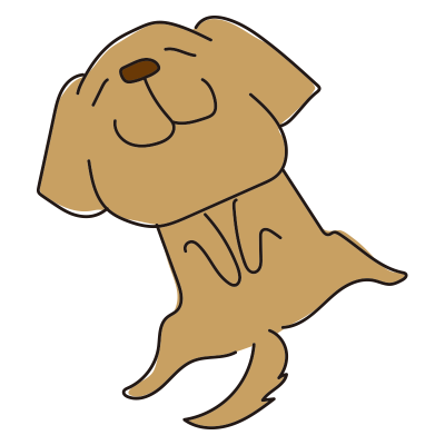 寝ているゴールデンレトリーバー