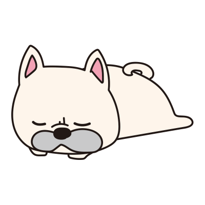 寝ているフレンチブルドッグ