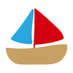 赤と青のヨット2