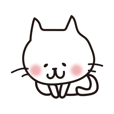 お辞儀をする白い猫