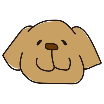 ゴールデンレトリーバーの顔