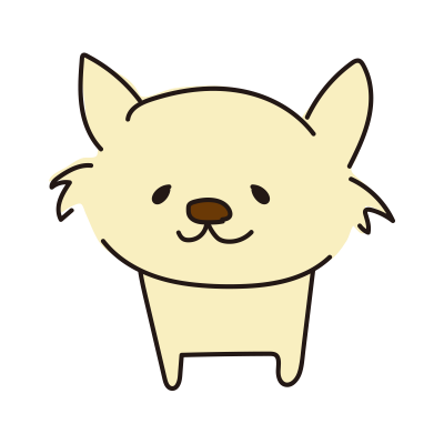 立っているチワワ