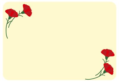 母の日のカード2（黄）