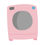 ピンクのドラム式洗濯機2