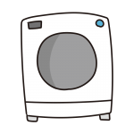 白いドラム式洗濯機1