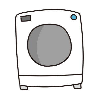白いドラム式洗濯機1