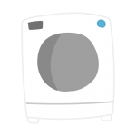 白いドラム式洗濯機2