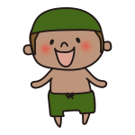 焼けた水着の子供（男の子1）