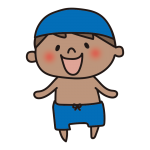 焼けた水着の子供（男の子2）