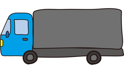 大型トラック（水色）1