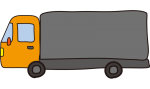 大型トラック（オレンジ）1