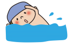 泳ぐ子供（男の子）