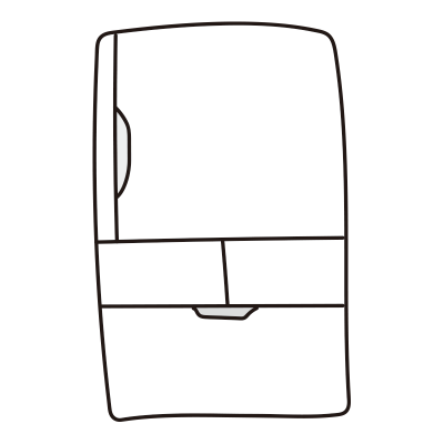 白い冷蔵庫1