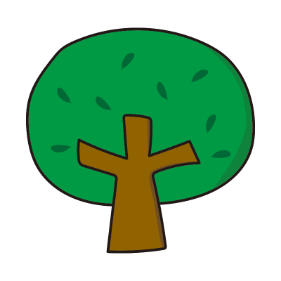 枝と葉のある木1