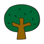 枝と葉のある木2