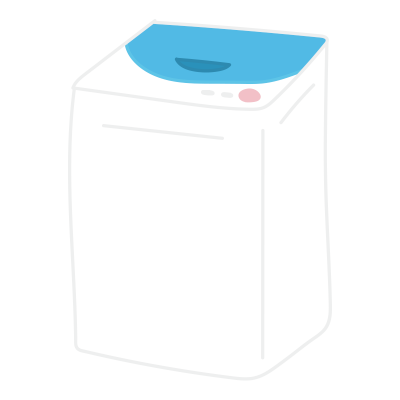 青い縦型洗濯機2