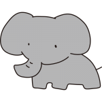 ゆるいゾウ（全身）