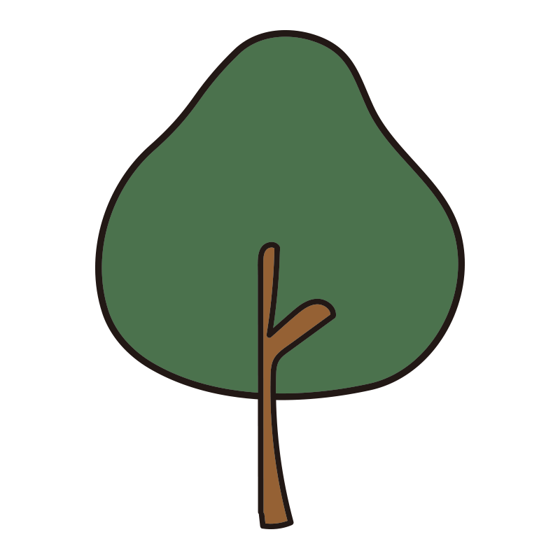 秋の木（緑）1