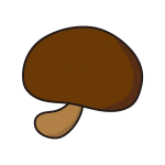 シンプルな茶色いキノコ1