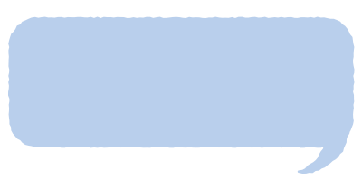 角丸長方形の吹き出し（青）