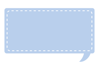 点線で囲んである吹き出し（青）