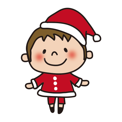 サンタの衣装を着た子供（男の子1）