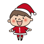 サンタの衣装を着た子供（男の子2）