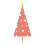 雪のツリー（赤）