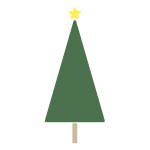 三角のツリー（緑）