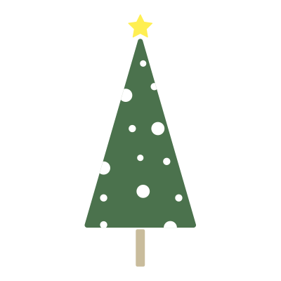 雪のツリー（緑）