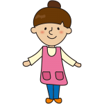 お団子の保育士