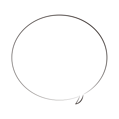 筆書きの吹き出し1