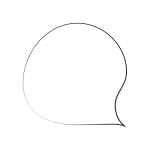 筆書きの吹き出し2