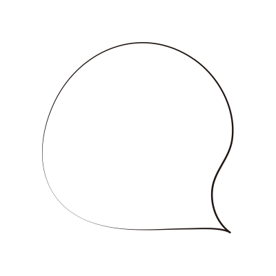 筆書きの吹き出し2