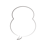 筆書きの吹き出し3