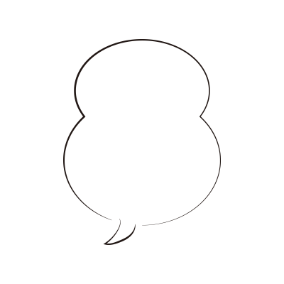 筆書きの吹き出し3